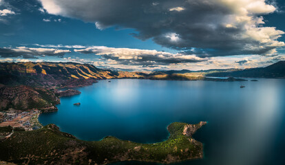 Lugu lake in yunnan province