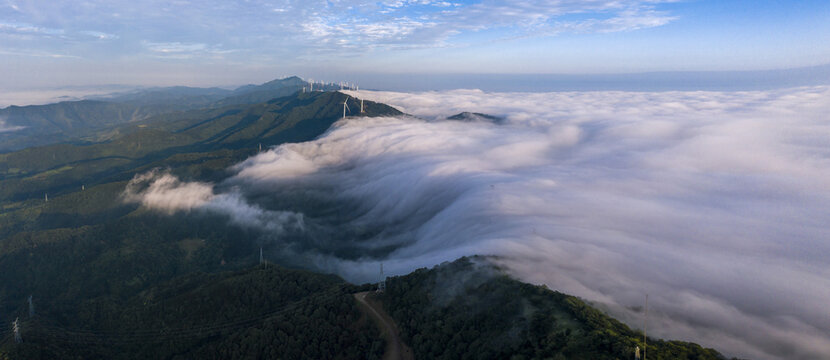 The western mountainous area wind farms
