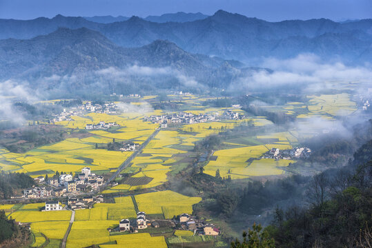 Huangshan city yixian ko village scenery