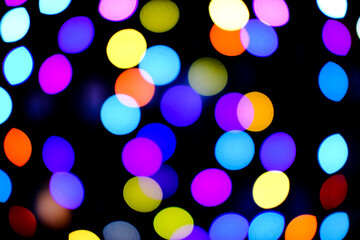 イルミネーションの玉ボケ