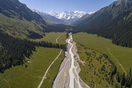 China summer tower scenic spot in xinjiang