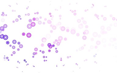 Light Purple, Pink vector texture with disks.
