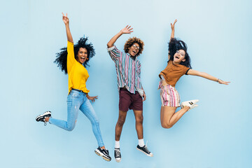 Mixed group having fun