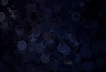 Dark Gray vector texture with abstract forms.