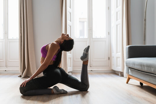 Girl working out