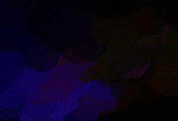 Dark Blue, Red vector backdrop with memphis shapes.