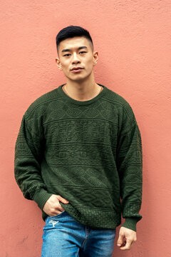 Portrait of a chinese man standing.