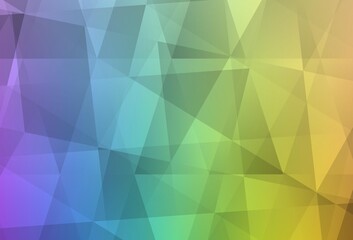 Fototapeta na wymiar Light Multicolor vector polygon abstract backdrop.
