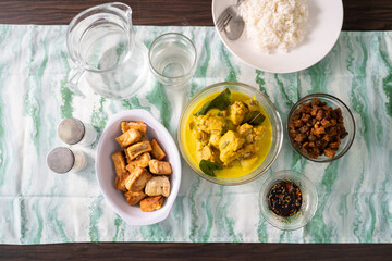 Healthy and delicious Indonesia food for breakfast