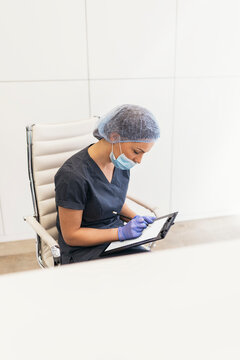 Doctor working in hospital