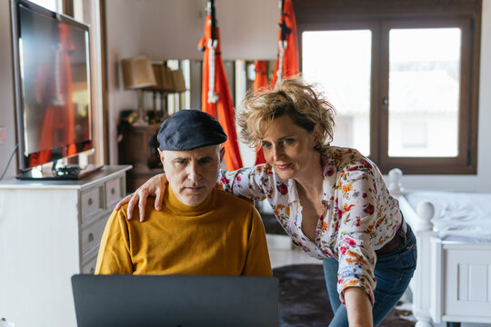 Parents videochatting