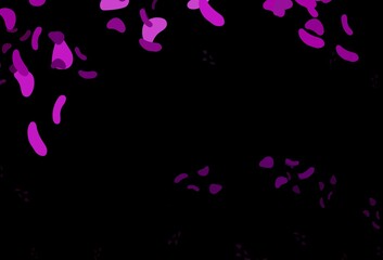 Dark Purple vector backdrop with abstract shapes.