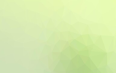 Fototapeta premium Light Green vector abstract polygonal texture.