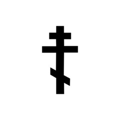 Fototapeta premium silver cross on white background