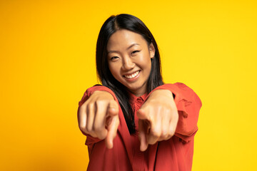 Portrait of Happy Asian Woman