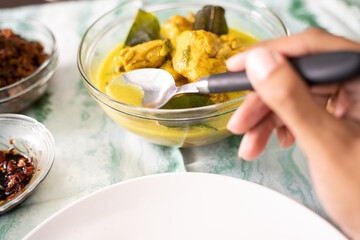 Healthy and delicious Indonesia food for breakfast