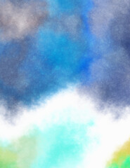 Watercolor painted background. Abstract Illustration wallpaper. Brush stroked painting. 2D Illustration.