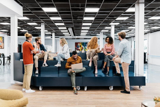 Portrait of Team Work During Break Time at Office