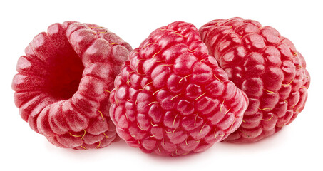 Raspberry isolated on white background