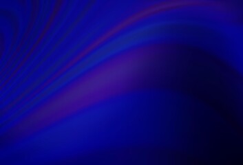 Dark BLUE vector background with bubble shapes.