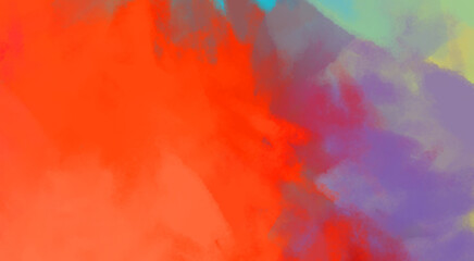 Obraz premium Brushed Painted Abstract Background. Brush stroked painting. Artistic vibrant and colorful wallpaper.