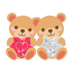 可愛いクマのイラスト素材 Cute bear