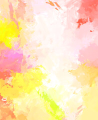 Brushed Painted Abstract Background. Brush stroked painting. Artistic vibrant and colorful wallpaper..