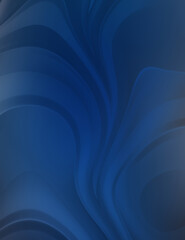 Fluid abstract background with colorful gradient. 2D illustration of modern movement.