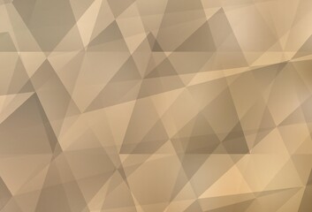 Light Yellow vector polygon abstract background.