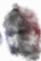 Watercolor painted background. Abstract Illustration wallpaper. Brush stroked painting. 2D Illustration.