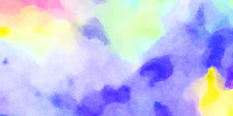 Watercolor painted background. Abstract Illustration wallpaper. Brush stroked painting. 2D Illustration.