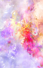 Brushed Painted Abstract Background. Brush stroked painting. Artistic vibrant and colorful wallpaper..