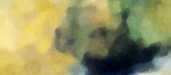 Watercolor painted background. Abstract Illustration wallpaper. Brush stroked painting. 2D Illustration.