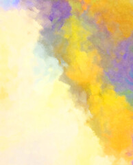 Watercolor painted background. Abstract Illustration wallpaper. Brush stroked painting. 2D Illustration.