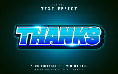 Thanks text effect