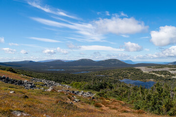 Fototapeta na wymiar Beautiful landscape in the Gaspésie national park, Canada