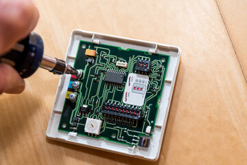Circuit On A Circuit Board Of A Circuit With Relay - Electrician