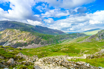 Fototapeta premium Snowdon National park in North Wales. UK