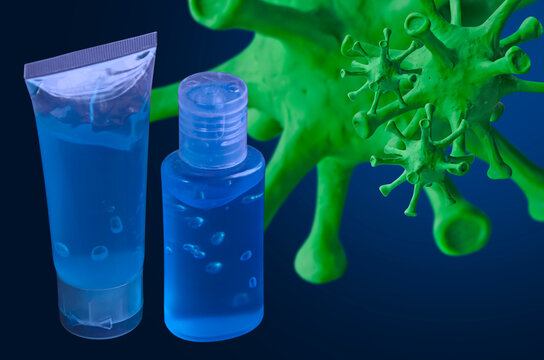 Clean your hands with alcohol jel for Covid 19 spreader