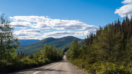 Fototapeta premium Scenic road in the Gaspesia national park, Canada