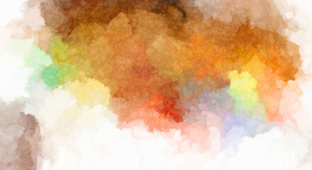 Watercolor painted background. Abstract Illustration wallpaper. Brush stroked painting. 2D Illustration.