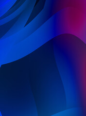 Abstract background with colorful gradient. Vibrant graphic wallpaper with stripes design. Fluid 2D illustration of modern movement.