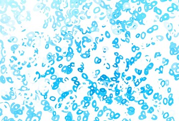 Light Green, Red vector background with bubbles.