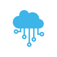 Cloud icon design template vector isolated illustration