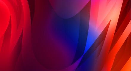 Abstract background with colorful gradient. Vibrant graphic wallpaper with stripes design. Fluid 2D illustration of modern movement.