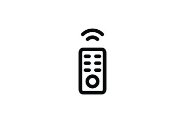 Television Outline Icon - Remote