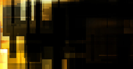 Futuristic abstract geometric wallpaper. Geometrical colorful shapes. Rectangular shapes background. Digital illustration of a tech layout.