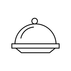 tray server line style icon