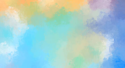 Brushed Painted Abstract Background. Brush stroked painting. Artistic vibrant and colorful wallpaper.