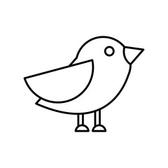 little bird line style icon